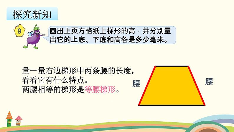 苏教版数学四年级下册 7.7《 认识梯形和等腰梯形 》PPT课件第6页