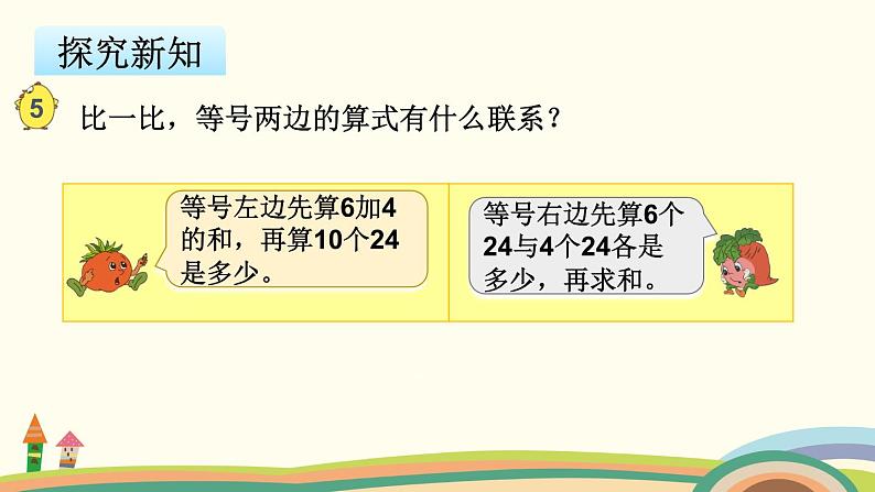 苏教版数学四年级下册 6.4《 乘法分配律》PPT课件05