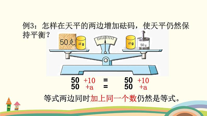 苏教版数学五年级下册 1.2《 等式的性质（1）与解方程》PPT课件05