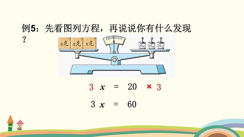 苏教版数学五年级下册 1.3《 等式的性质（2）与解方程》PPT课件06