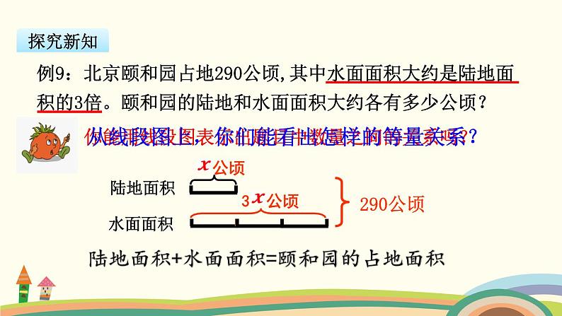 苏教版数学五年级下册 1.6《 列形如ax±bx=c的方程解决实际问题》PPT课件03