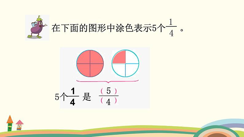 苏教版数学五年级下册 4.4《 真分数与假分数》PPT课件05