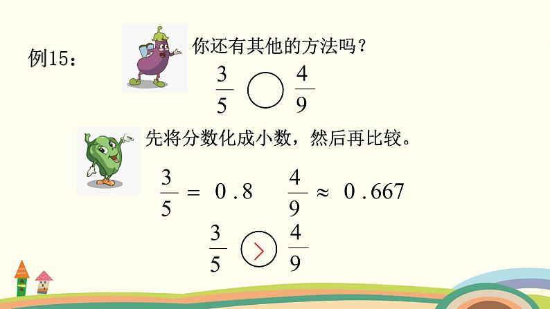 苏教版数学五年级下册 4.10《 分数的大小比较》PPT课件07