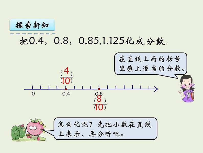 西师大版数学小学五年级下册课件 第二单元  分数  第7课时  分数与小数06