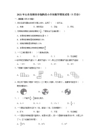 2021年山东省潍坊市临朐县六年级下册小升初数学模拟试卷（5月份）（含解析）人教版