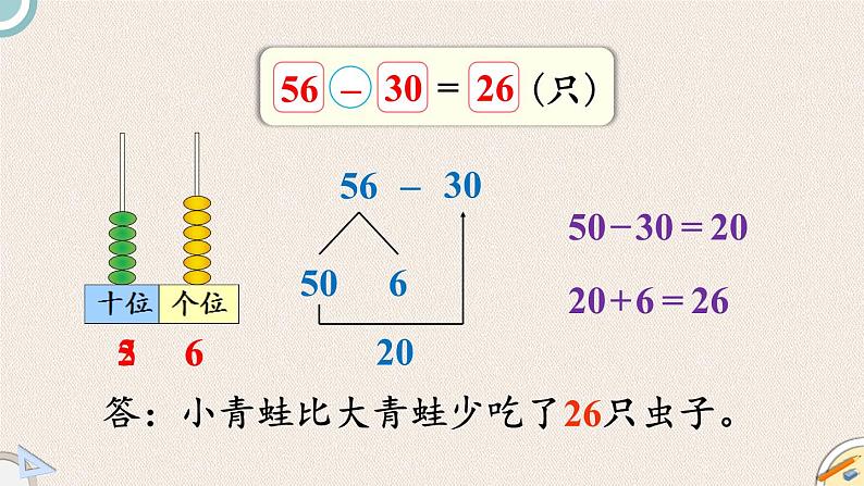 北师版数学一年级下册 5.3《青蛙吃虫子》PPT课件08