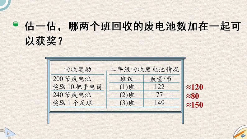 北师版数学二年级下册 5.2《回收废电池》PPT课件04