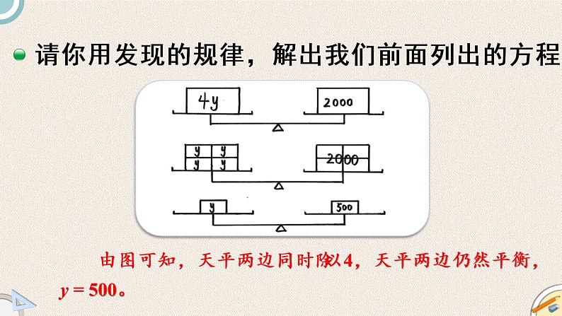 北师版数学四年级下册 5.5《解方程（二）》PPT课件06