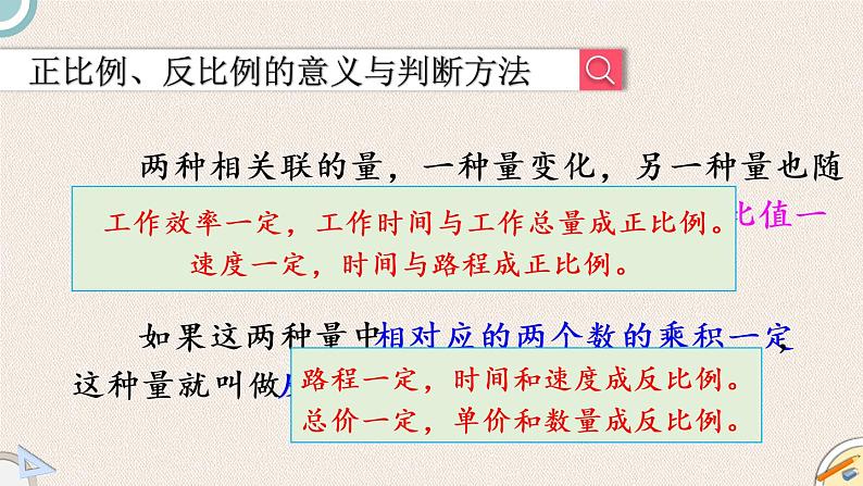 北师版数学六年级下册 1.4《正比例与反比例》PPT课件06