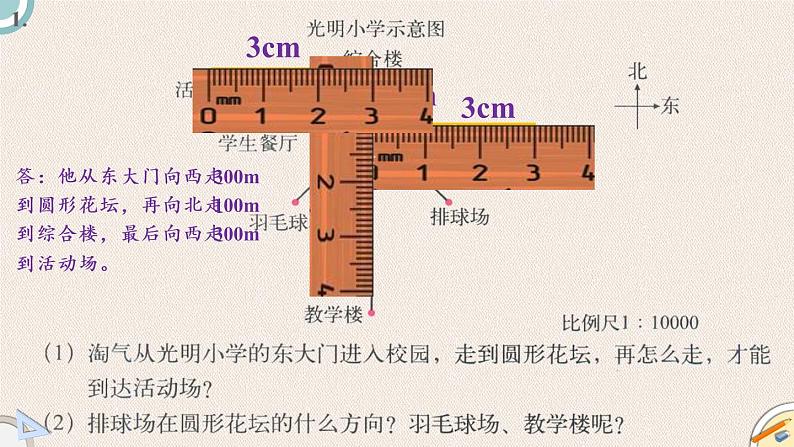北师版数学六年级下册  总复习 2.4《图形与位置》PPT课件08