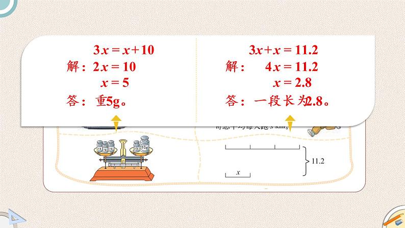 北师版数学六年级下册  总复习 1.3.2《列方程解决问题》PPT课件07