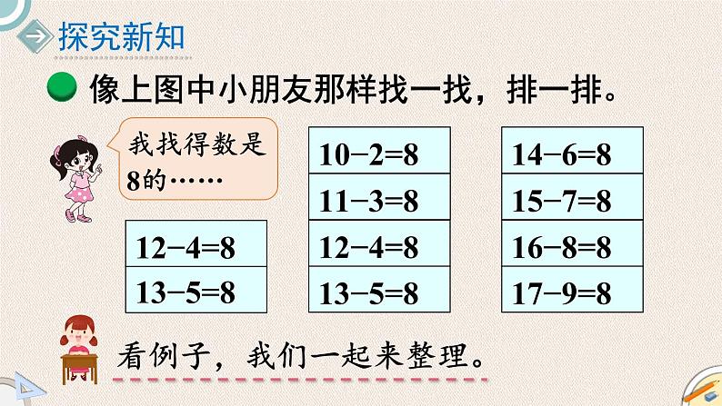 北师版数学一年级下册 1.7《做个减法表》PPT课件03