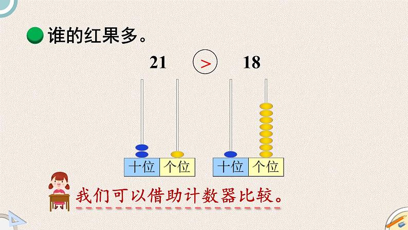 北师版数学一年级下册 3.4《谁的红果多》PPT课件06