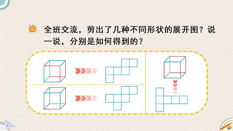 北师版数学五年级下册 2.2《展开与折叠》PPT课件05