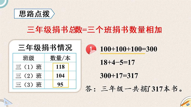 北师版数学三年级上册 3.1《捐书活动》PPT课件06