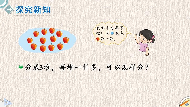 北师版数学二年级上册 7.2《分苹果》PPT课件03