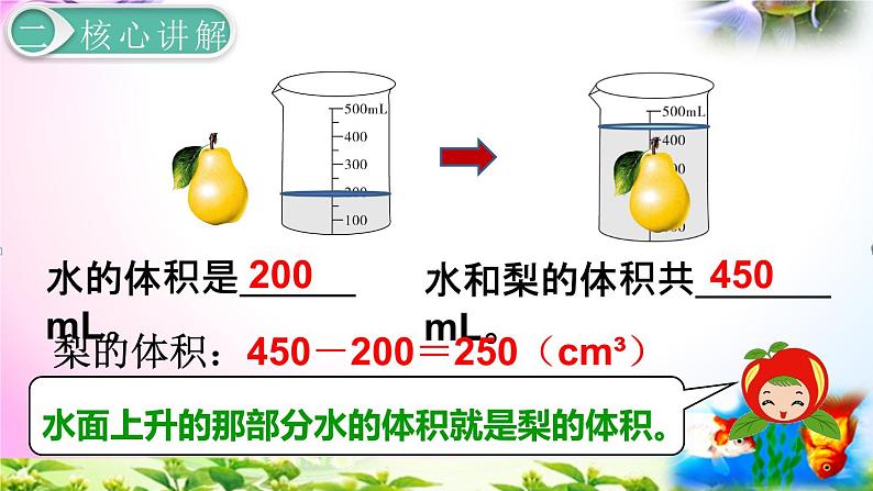 人教版五年级下册数学 3.10 不规则物体的体积考点精讲+同步课件07