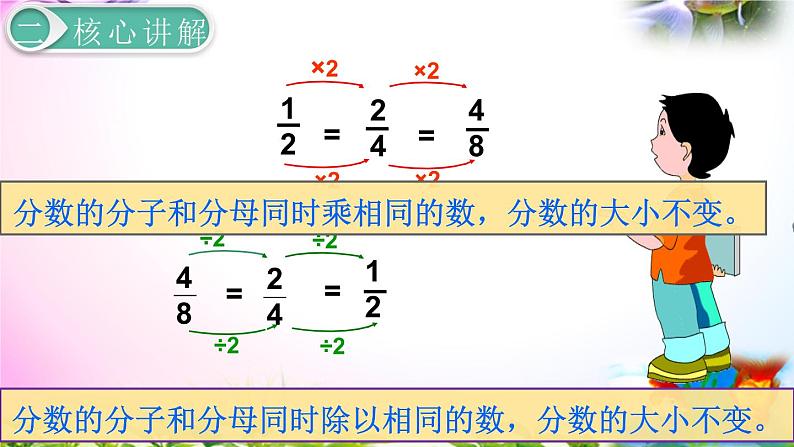 人教版五年级下册数学 4.5分数的基本性质考点精讲+同步课件06