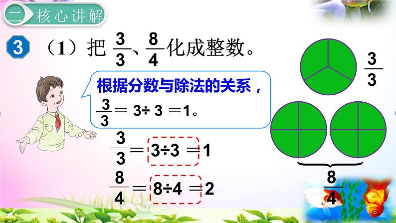 人教版五年级下册数学 4.4假分数化成整数或带分数考点精讲+同步课件06