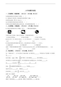 广东省汕尾市小升初数学试卷附答案