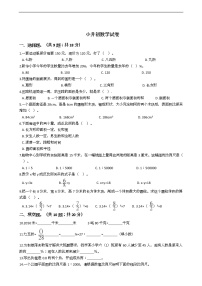 山东省小升初数学试卷十九套