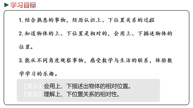 冀教版数学一年级下册 1.3《 上下》PPT课件02