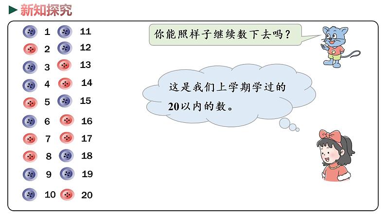 冀教版数学一年级下册 3.1《数100以内的数》PPT课件07