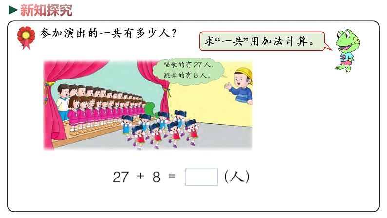 冀教版数学一年级下册 5.6《 两位数加一位数（进位）》PPT课件04