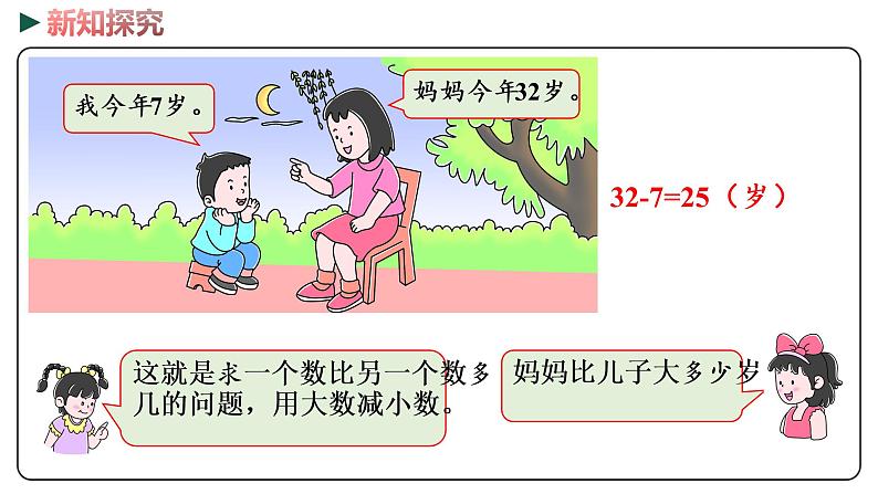 冀教版数学一年级下册 5.12《 求两数相差多少》PPT课件04