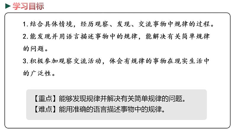 冀教版数学一年级下册 8.1《 具体情境和事物中的规律》PPT课件02