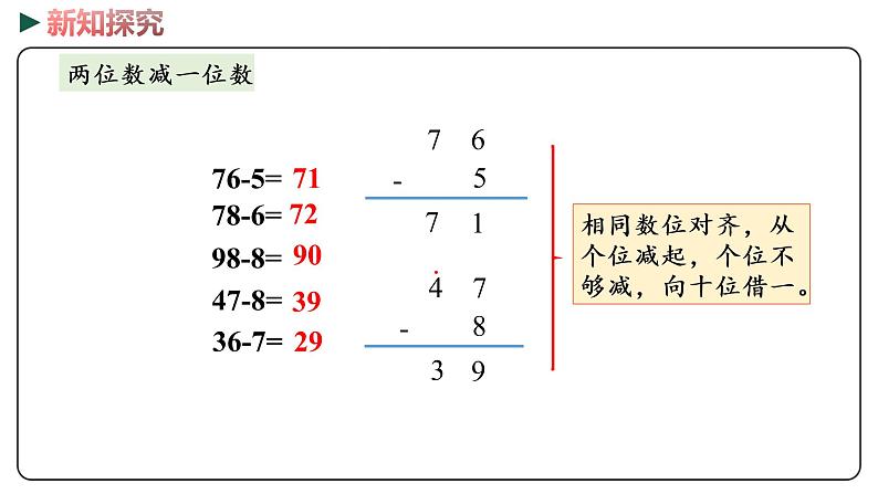 冀教版数学一年级下册 整理与评价  2《 100以内数的加减法》PPT课件07