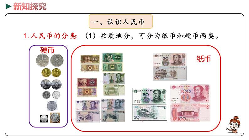 冀教版数学一年级下册 整理与评价 3《 认识时钟、人民币》PPT课件03