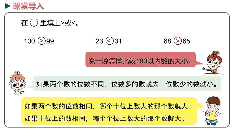 冀教版数学二年级下册 3.5《1000以内数的大小比较》PPT课件03