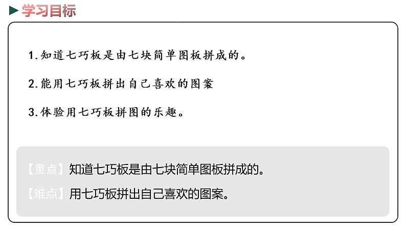 冀教版数学二年级下册 5.4《认识七巧板并拼图》PPT课件02