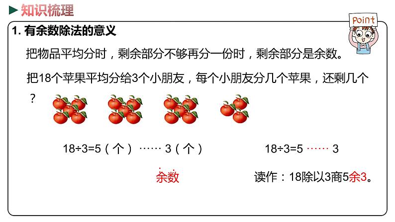 冀教版数学二年级下册 3 《有余数的除法》PPT课件03