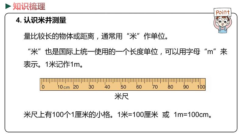 冀教版数学二年级下册 5  《厘米、分米、米》PPT课件07