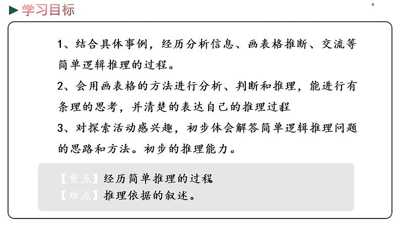 冀教版数学三年级下册 9.1《 简单的逻辑推理》PPT课件02