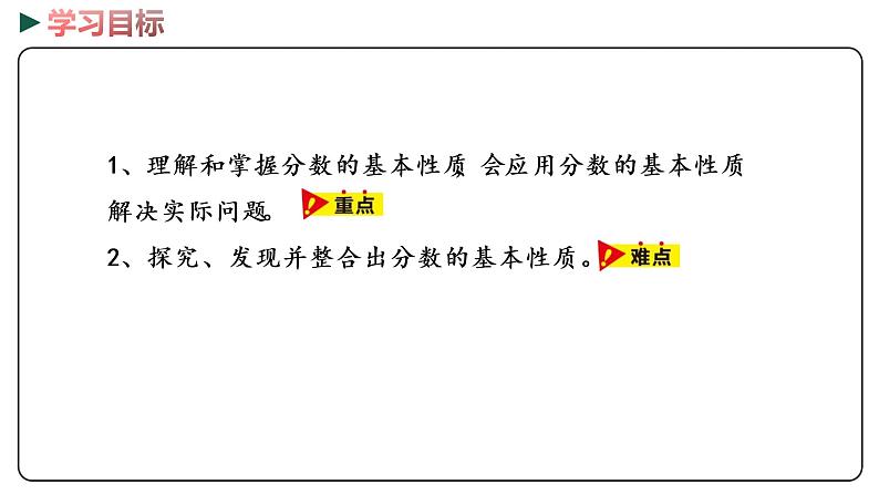 冀教版数学四年级下册 5.6《分数的基本性质》PPT课件02