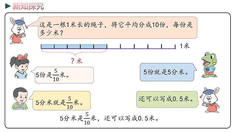 冀教版数学四年级下册 6.2《小数和分数的关系》PPT课件05