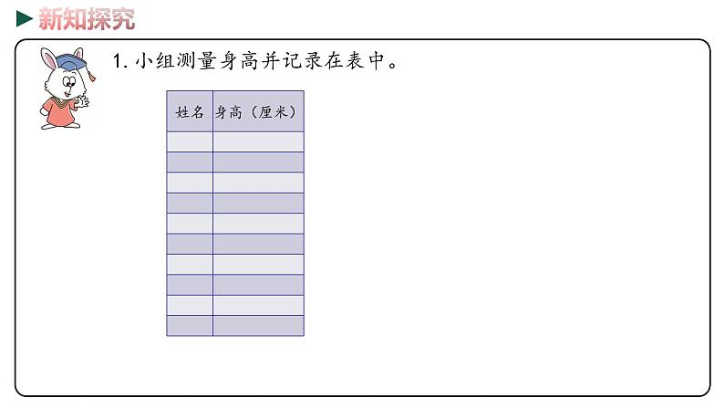 冀教版数学四年级下册 7.4《 综合实践测量身高》PPT课件05