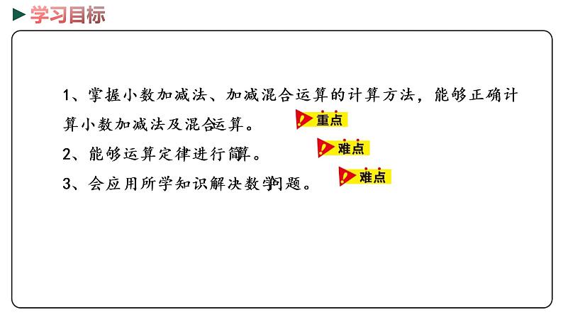 冀教版数学四年级下册 3《小数加法和减法》PPT课件02