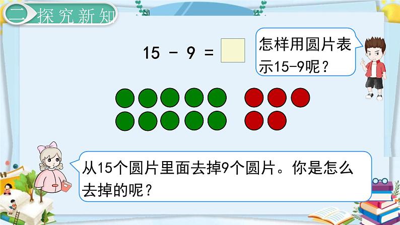 最新人教部编版一年级数学下册《第2单元 20以内的退位减法【全单元】》课件07