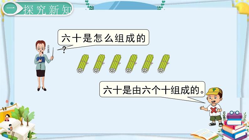 最新人教部编版一年级数学下册《4.2-100以内数的认识-数--的组成》课件06