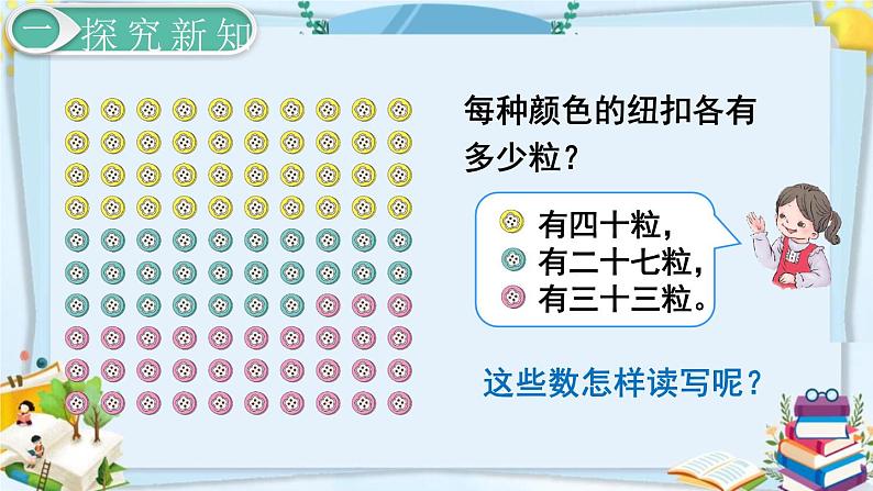 最新人教部编版一年级数学下册《4.3-100以内数的认识-读数、写数》课件04