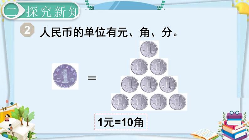 最新人教部编版一年级数学下册《5.1认识人民币（1）》课件07
