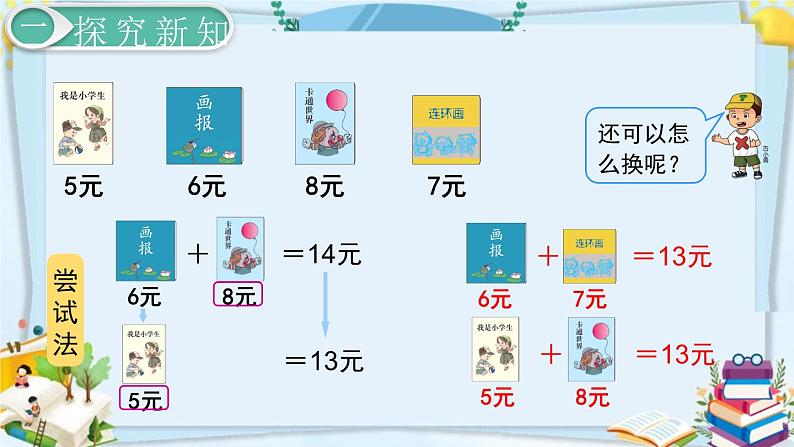 最新人教部编版一年级数学下册《5.4认识人民币 简单的计算（2）》课件06