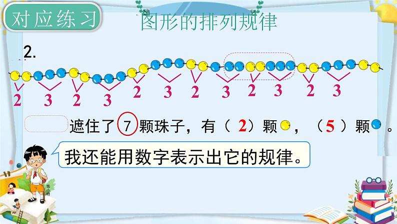 最新人教部编版一年级数学下册《8.5总复习-找规律》课件06