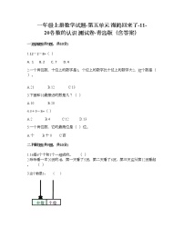 小学数学青岛版 (六三制)一年级上册五 海鸥回来了---11-20各数的认识精品复习练习题