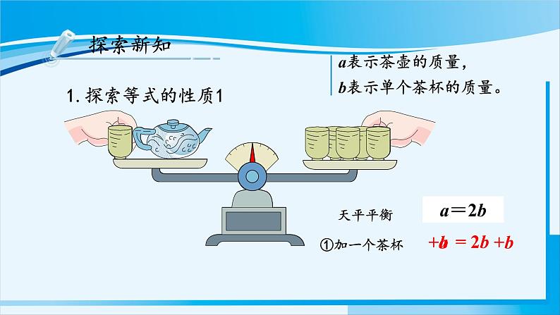 人教版五年级数学上册 5简易方程 第6课时 等式的性质 课件04