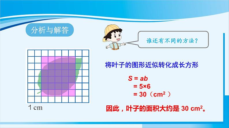 人教版五年级数学上册 6多边形的面积 第5课时 不规则图形的面积 课件08